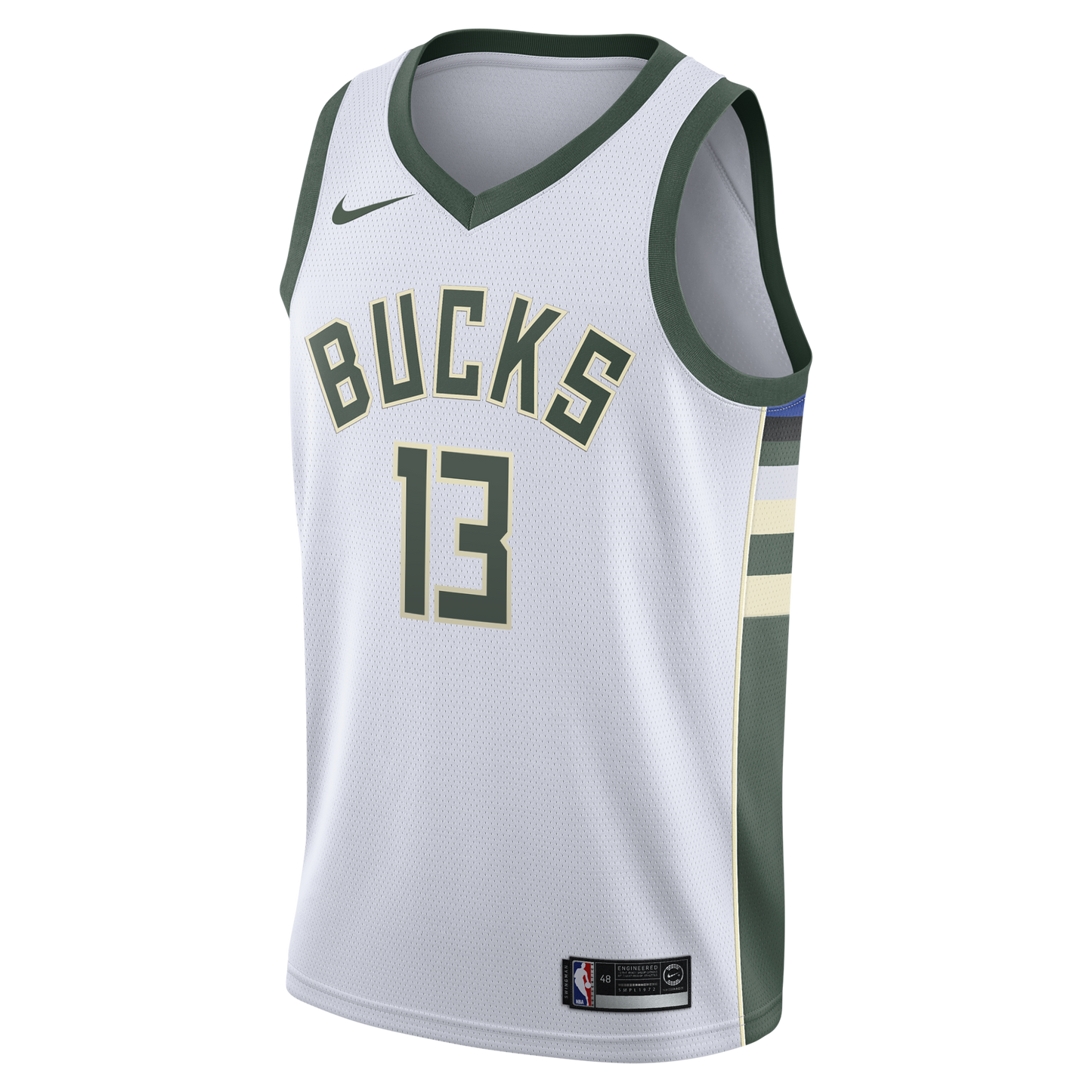 Milwaukee Bucks Nike Association Edition Swingman Jersey - White - Ryan Rollins - Youth