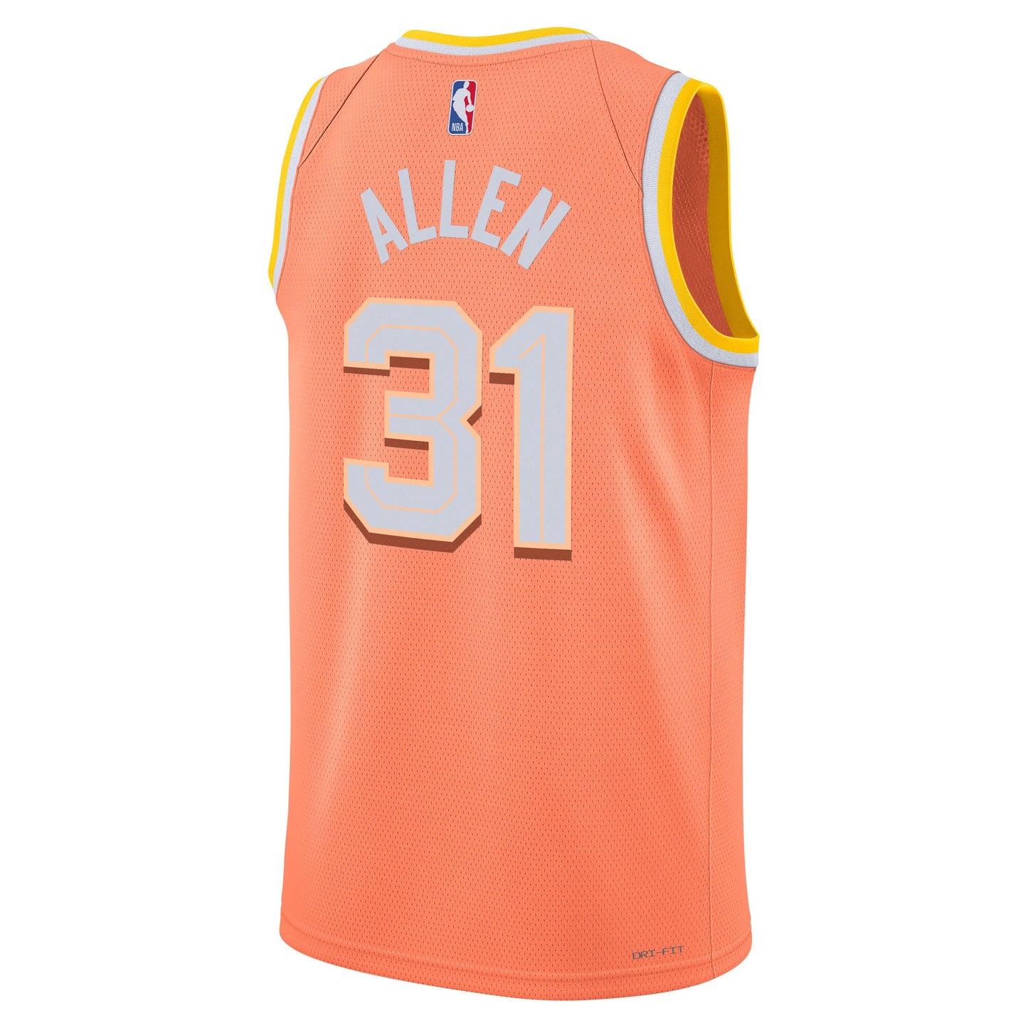 Cleveland Cavaliers Nike 2025/26 City Edition Swingman Jersey - Orange - Jarrett Allen - Unisex