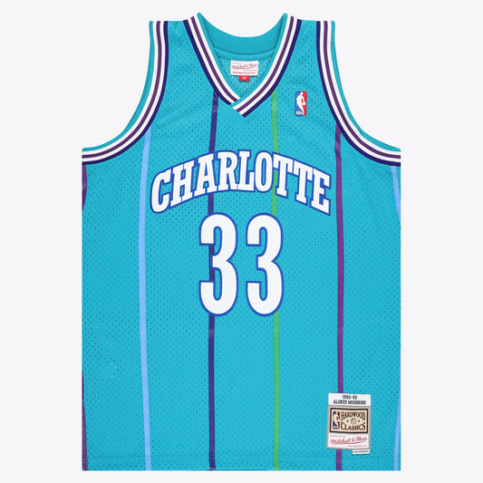 Charlotte Hornets NBA Mitchell & Ness Swingman Jersey - Alonzo Mourning