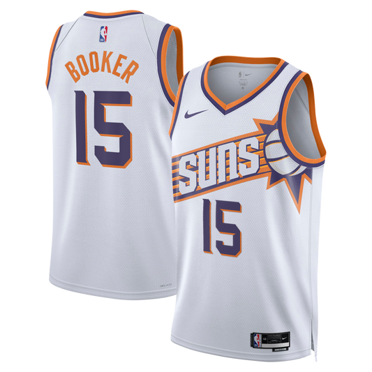 Phoenix Suns Nike Association Edition Swingman Jersey - White - Devin Booker - Unisex
