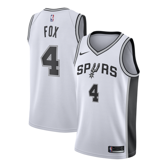 San Antonio Spurs Nike Association Edition Swingman Jersey – White - De'Aaron Fox - Youth