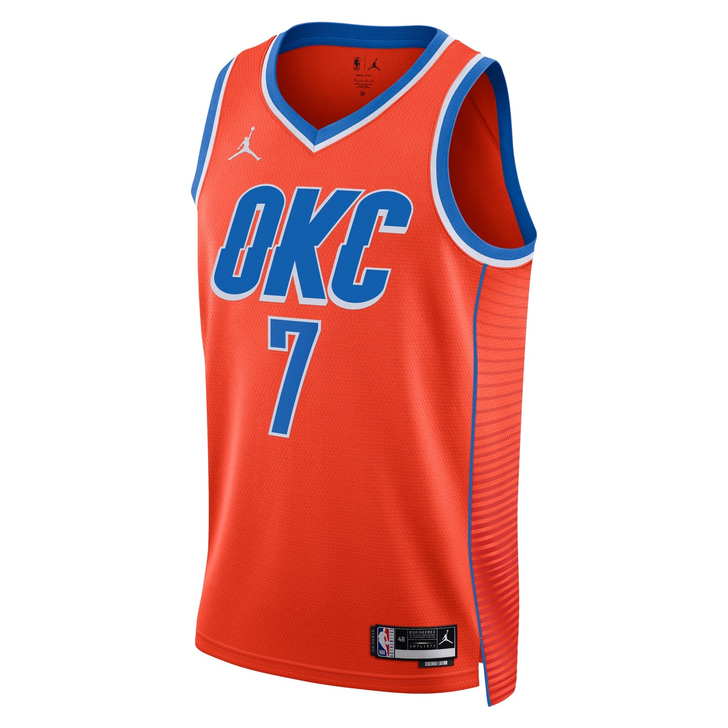 Oklahoma City Thunder Jordan Statement Edition Swingman Jersey - Orange - Chet Holmgren - Unisex