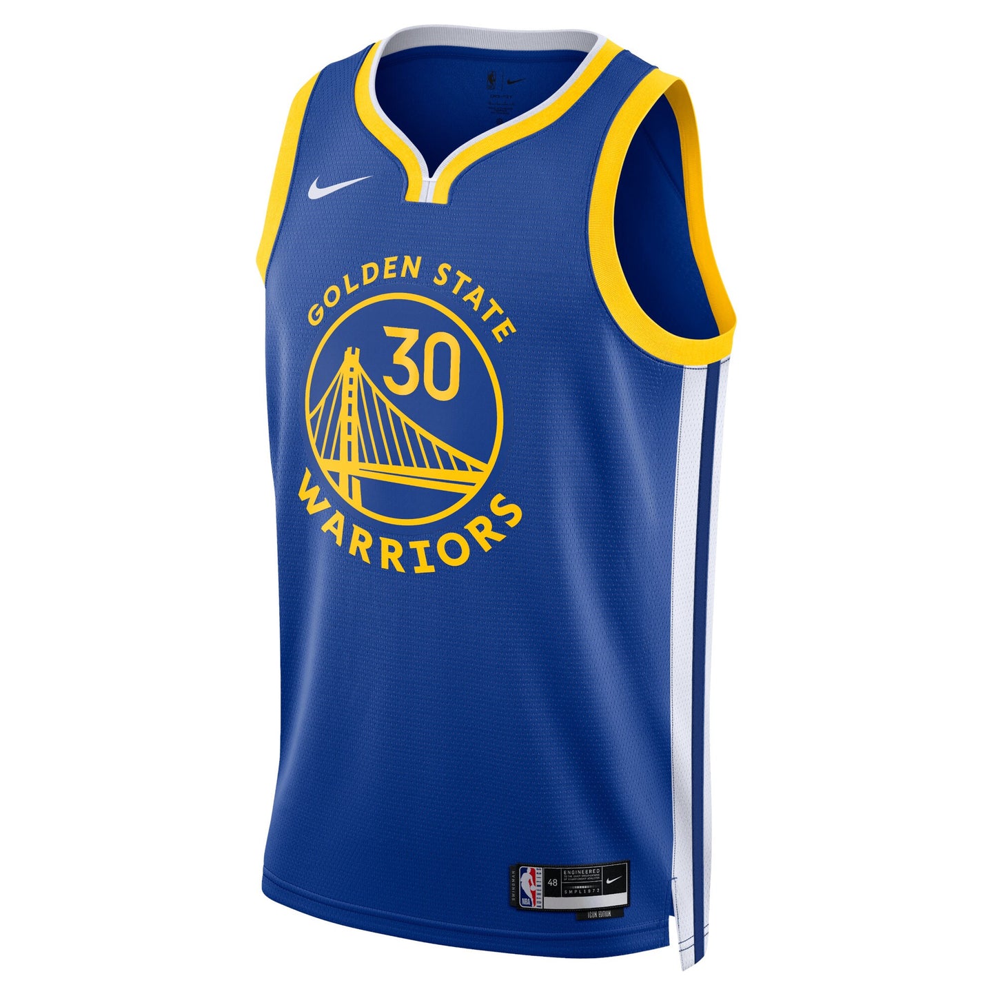 Golden State Warriors Nike Icon Swingman Jersey - Curry 30 - Mens