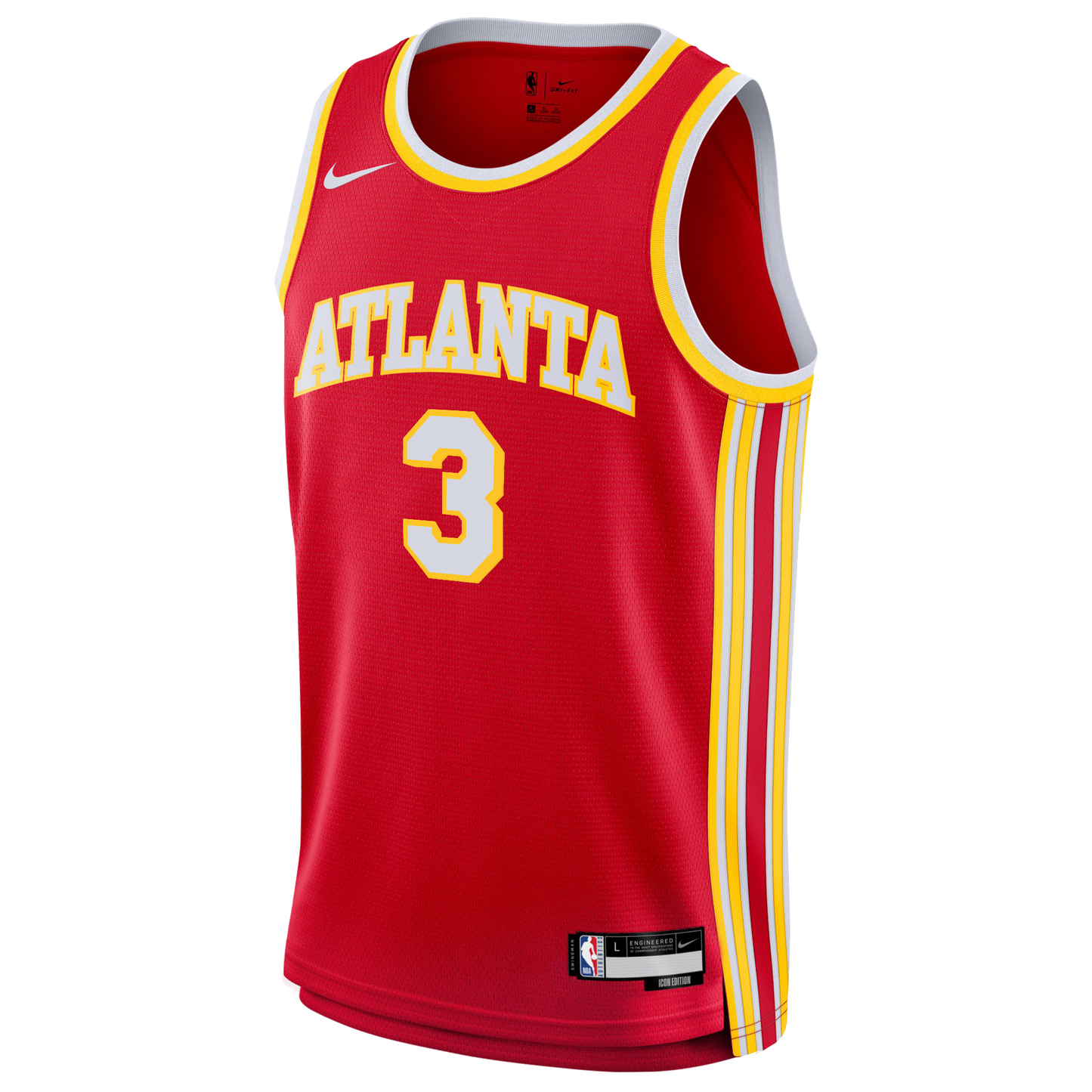 Atlanta Hawks Nike Icon Edition Swingman Jersey - Red - CJ McCollum - Youth