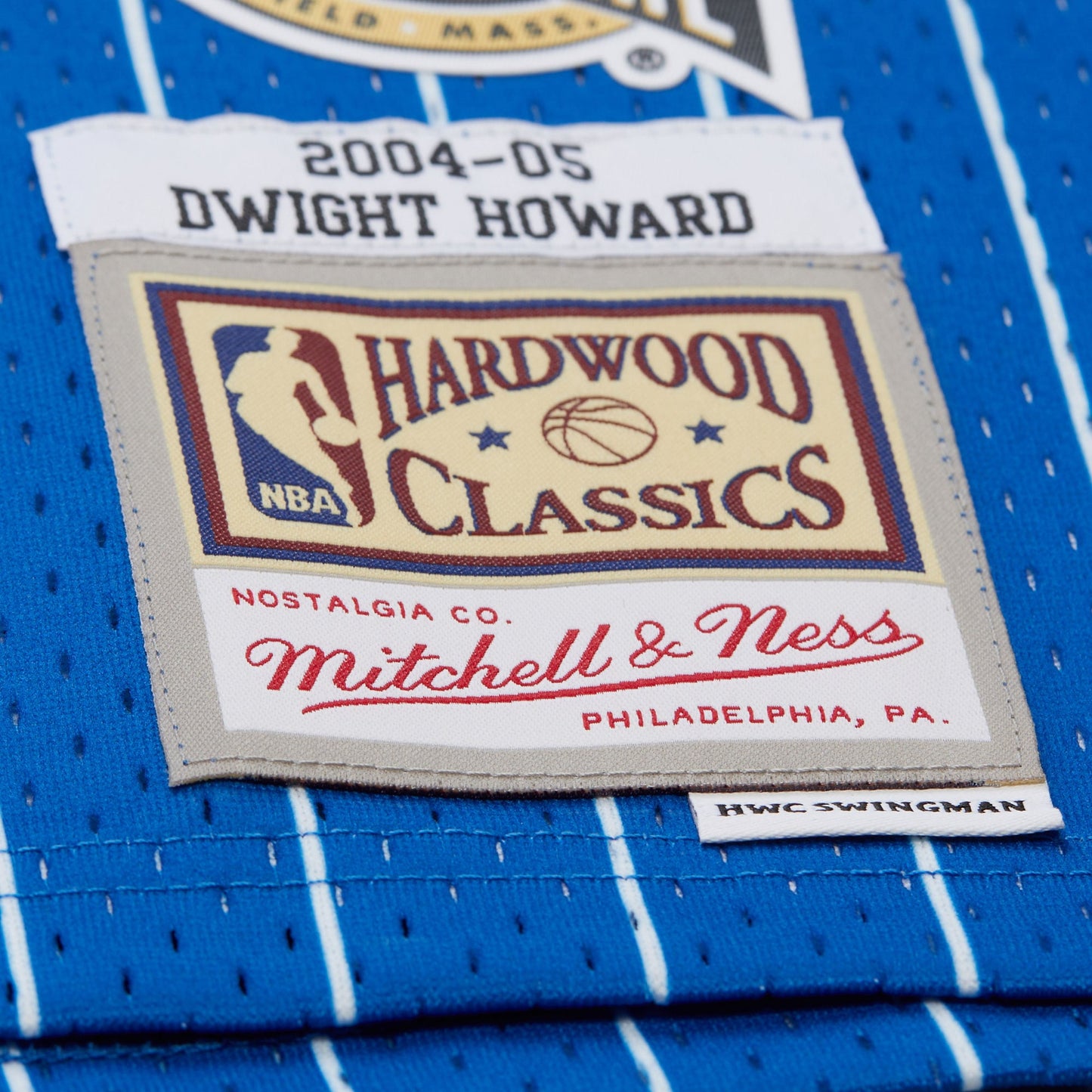 Men's Dwight Howard Blue Orlando Magic 2004/05 Hardwood Classics Hall of Fame Swingman Jersey