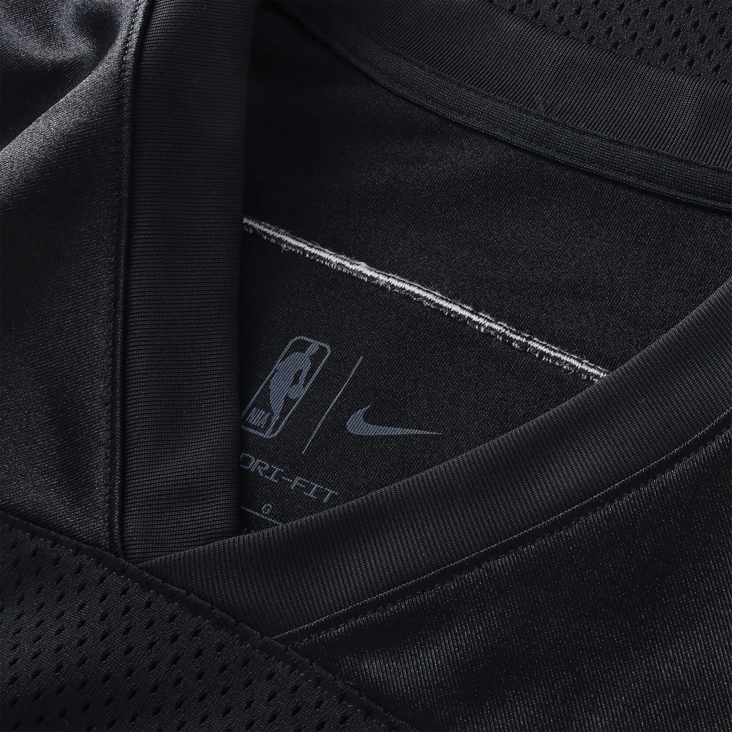 Boston Celtics Nike Courtside Football Jersey - Black - Mens