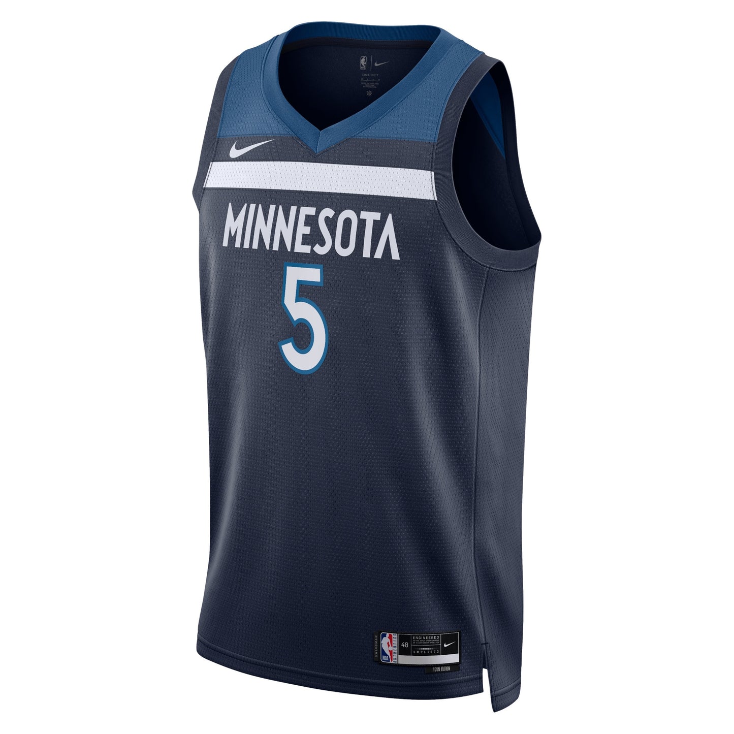 Minnesota Timberwolves Nike Icon Edition Swingman Jersey - Navy - Anthony Edwards - Unisex