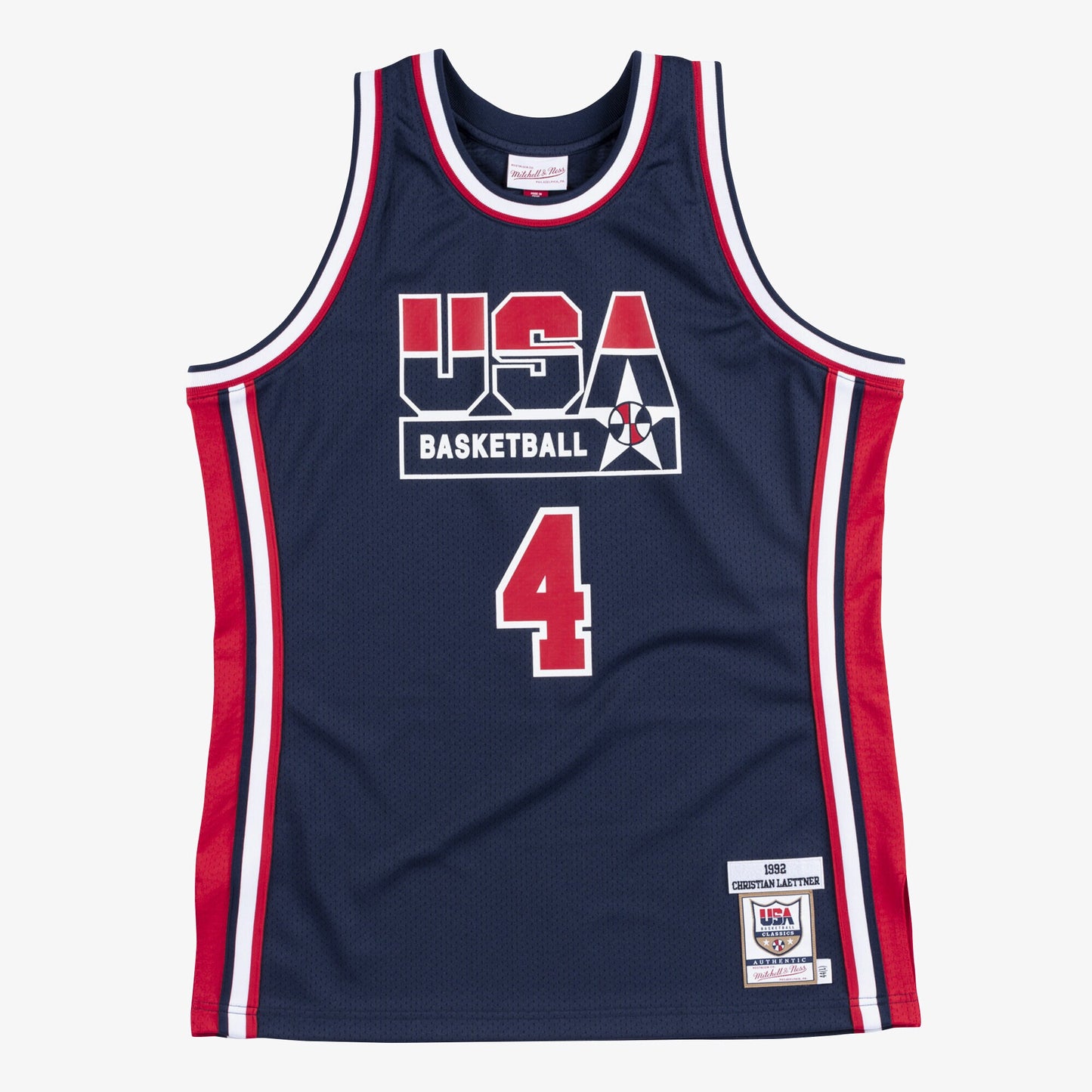 USA Basketball Mitchell & Ness Authentic Jersey Christian Laettner 1992