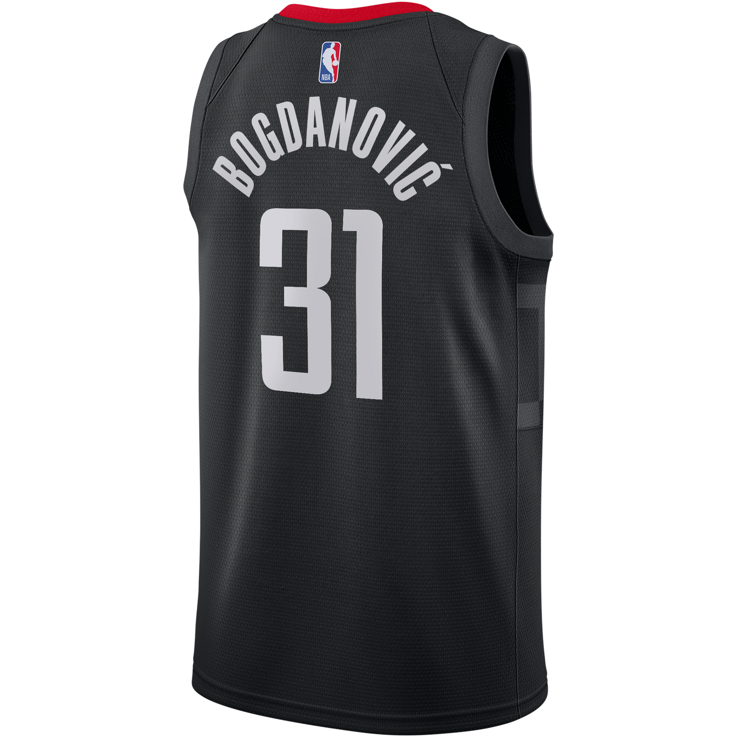 Houston Rockets Jordan Brand Statement Edition Swingman Jersey - Black - Bogdan Bogdanović - Youth