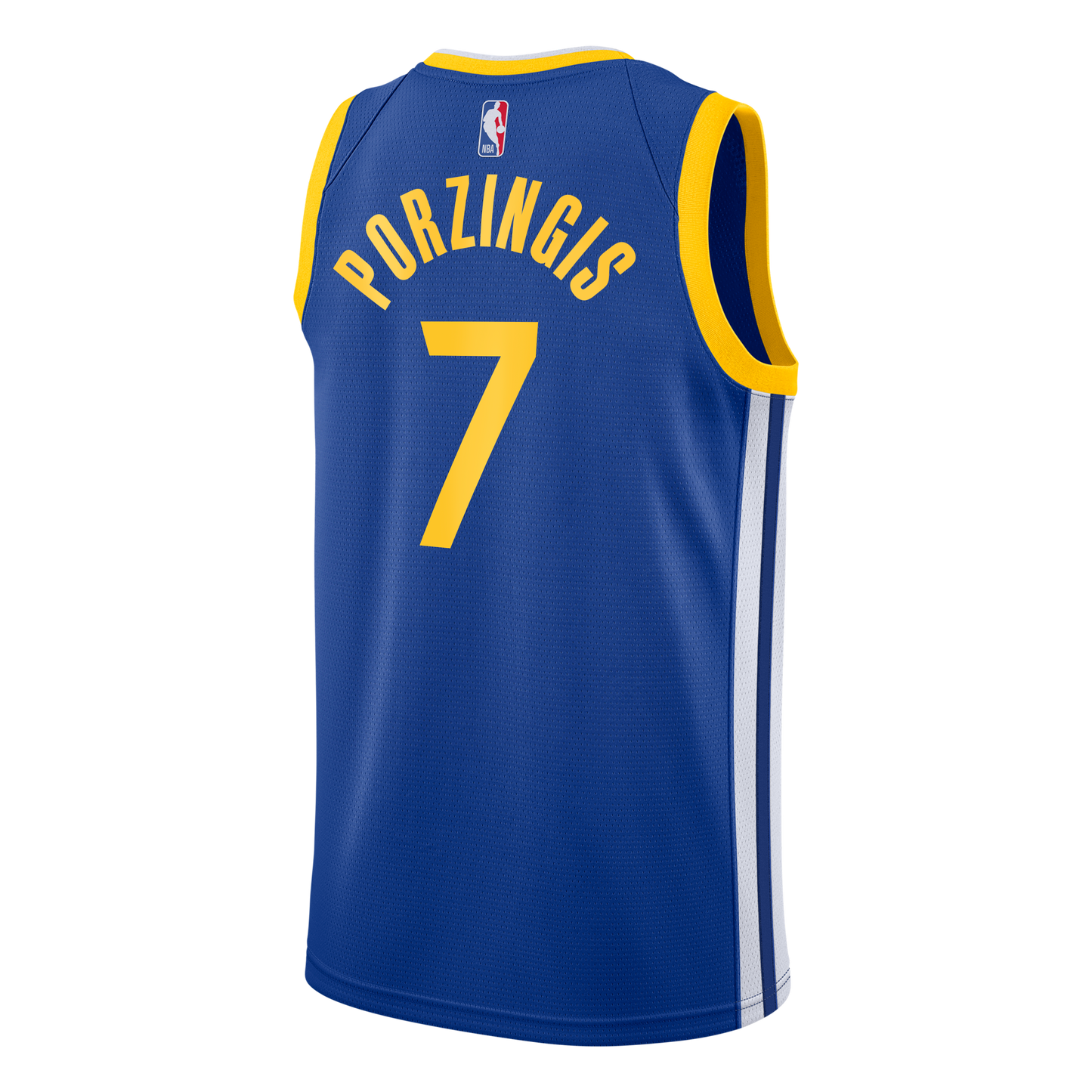 Golden State Warriors Nike Icon Edition Swingman Jersey - Royal - Kristaps Porziņģis - Youth