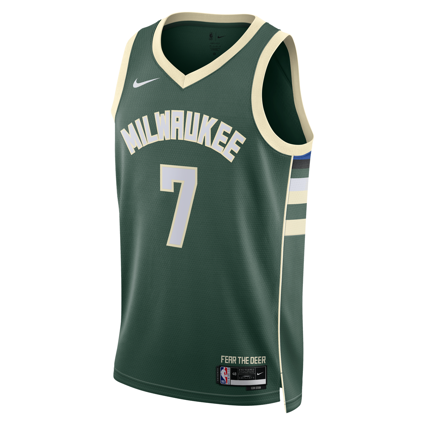 Milwaukee Bucks Nike Icon Edition Swingman Jersey - Hunter Green - Kevin Porter Jr. - Unisex