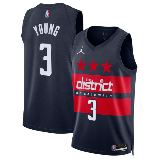 Washington Wizards Jordan Brand Statement Edition Swingman Jersey - Navy - Trae Young - Mens