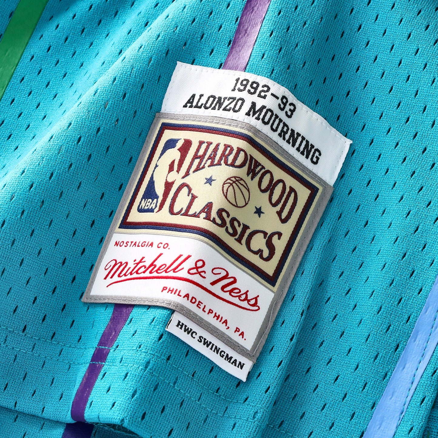 Charlotte Hornets NBA Mitchell & Ness Swingman Jersey - Alonzo Mourning